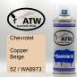 Preview: Chevrolet, Copper Beige, 52 / WA8973: 400ml Sprühdose, von ATW Autoteile West.